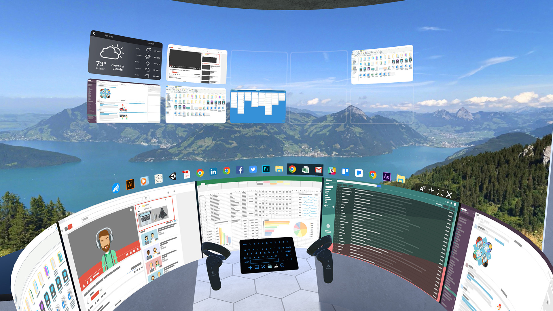 THE FUTURE OF WORKING WITHOUT PHYSICAL MONITORS WITH VR HEADSET ...